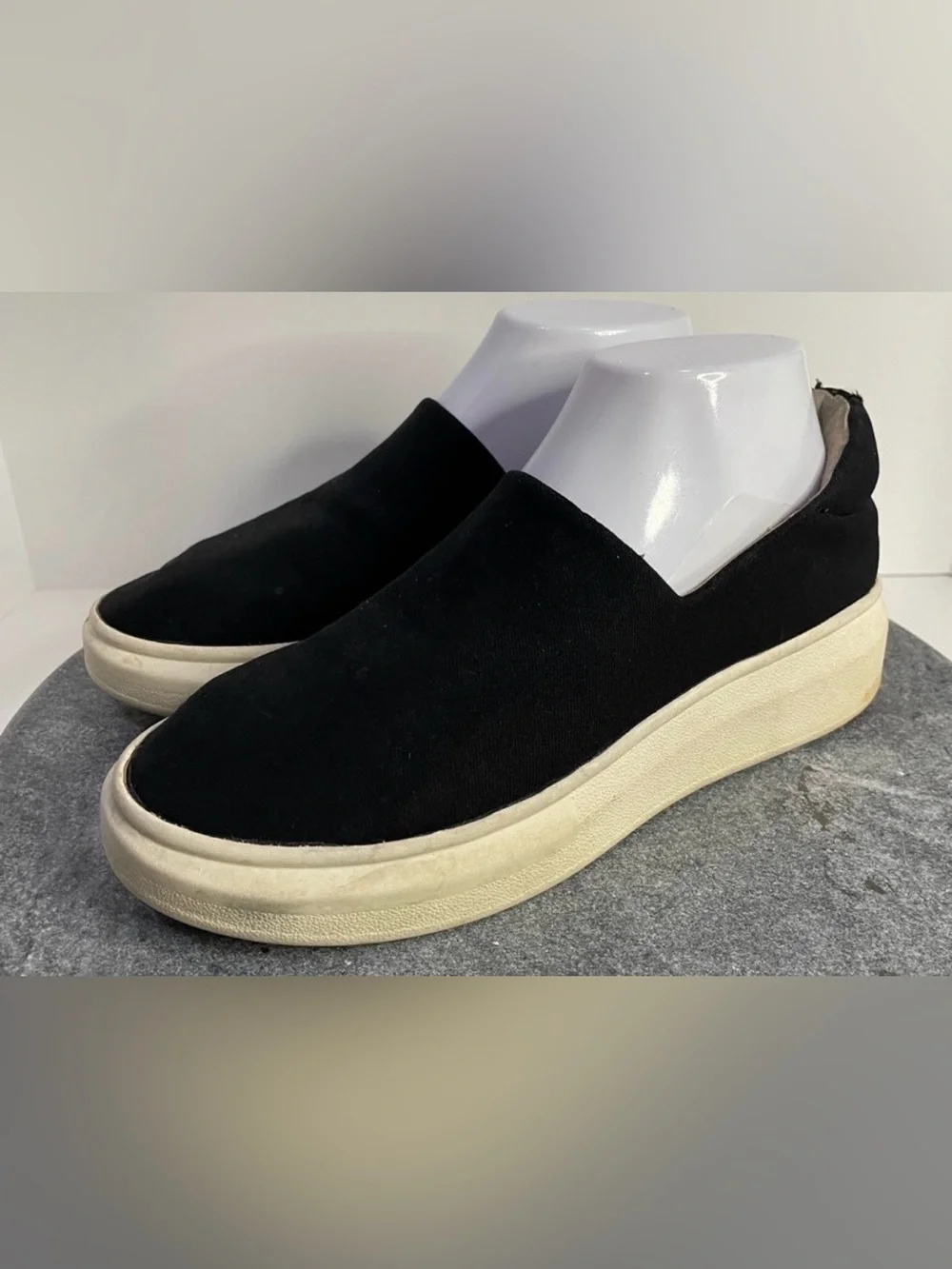 💛 Sam Edelman Nerah Black Slip On Platform Sneakers 8